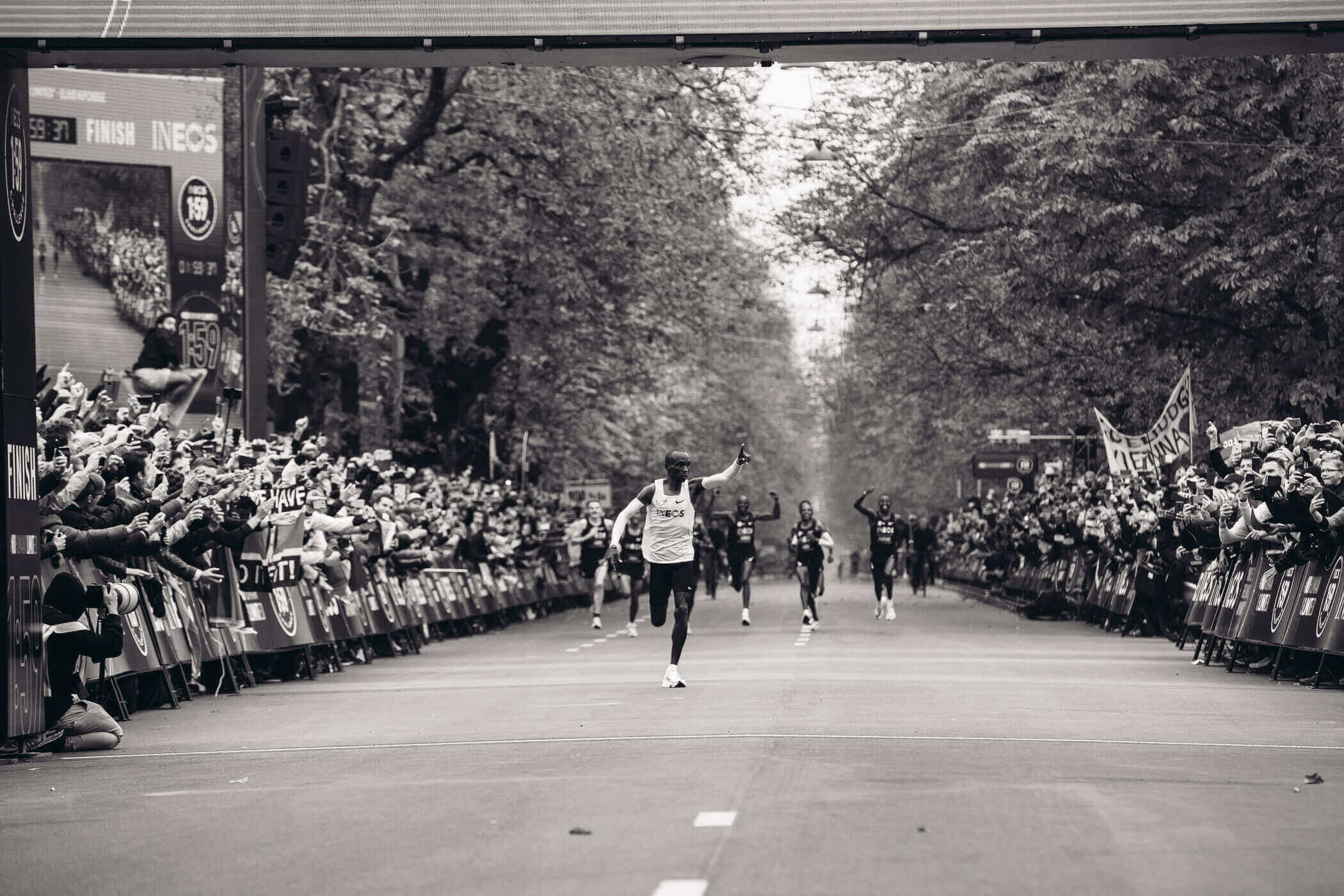 Eliud Kipchoge's winning run at Berlin marathon